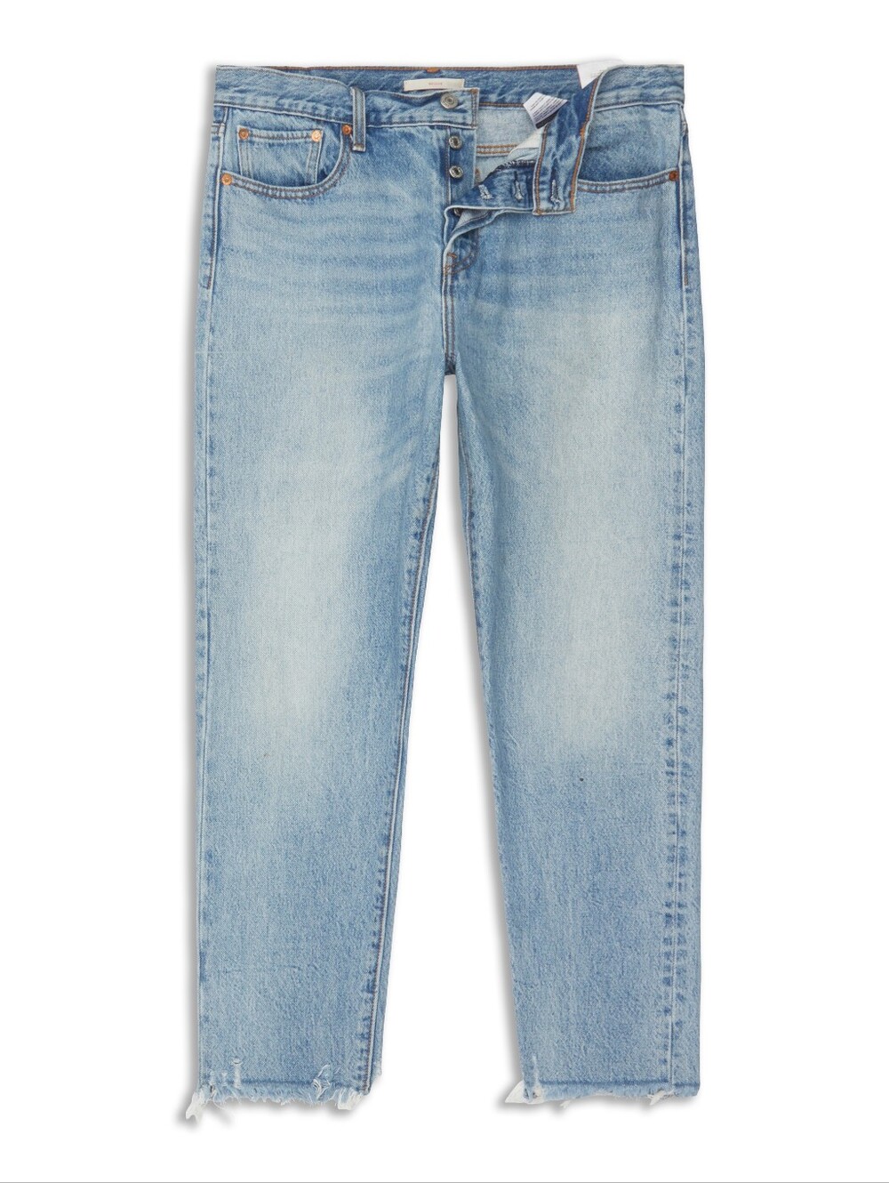 Levis Wedgie Straight Ankle Raw Hem 31W 25L